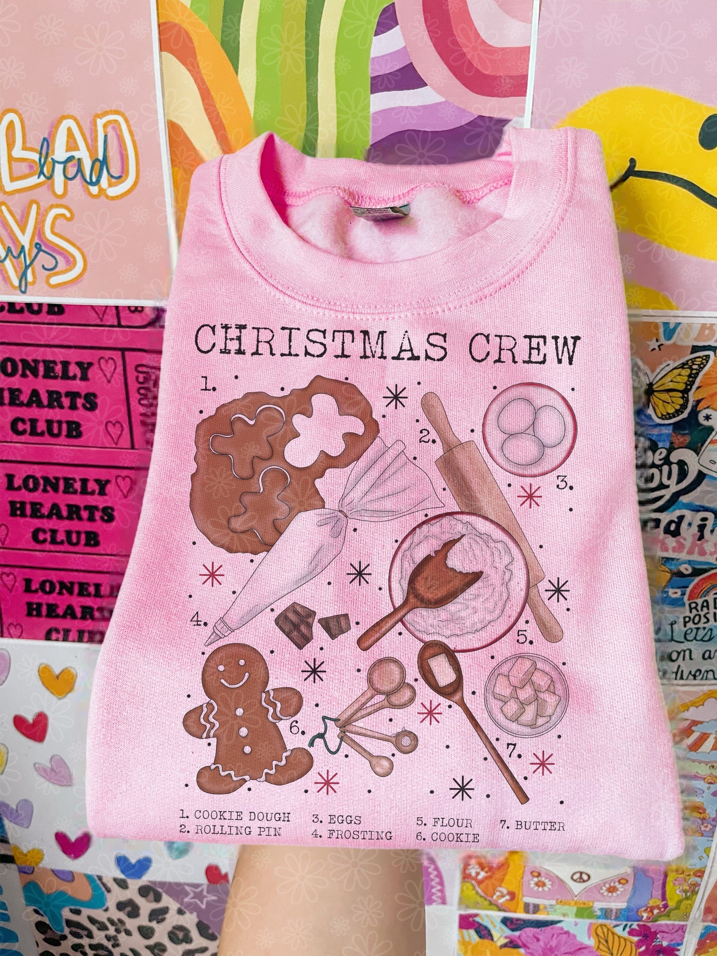 christmas charts (ALL IN ONE LISTING) crewneck // PRE-ORDER