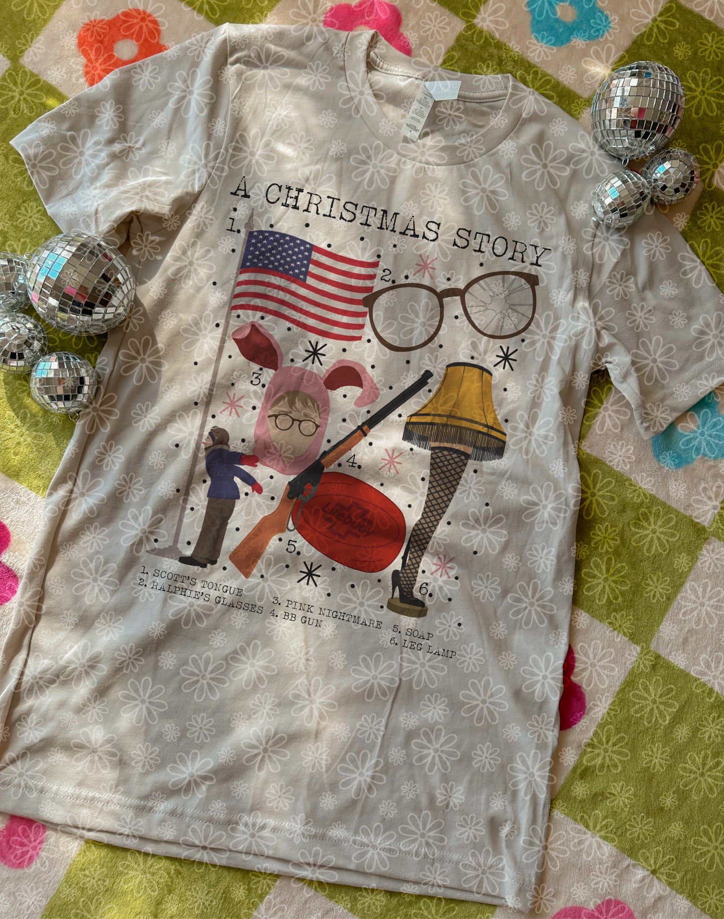 christmas charts (ALL IN ONE LISTING) ADULT tee // PRE-ORDER