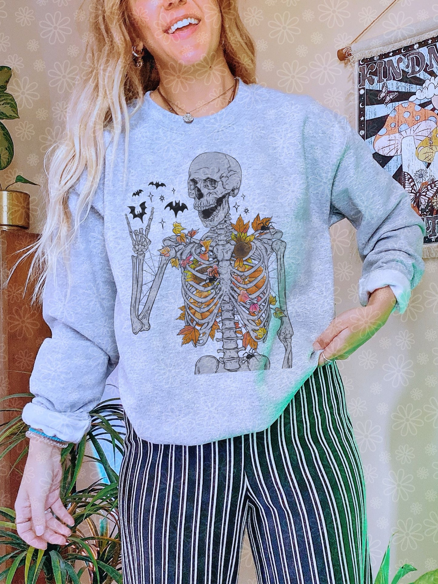 autumn skeleton crewneck // PRE-ORDER