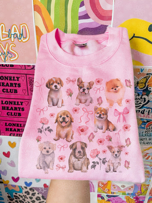 coquette puppies crewneck // PRE-ORDER