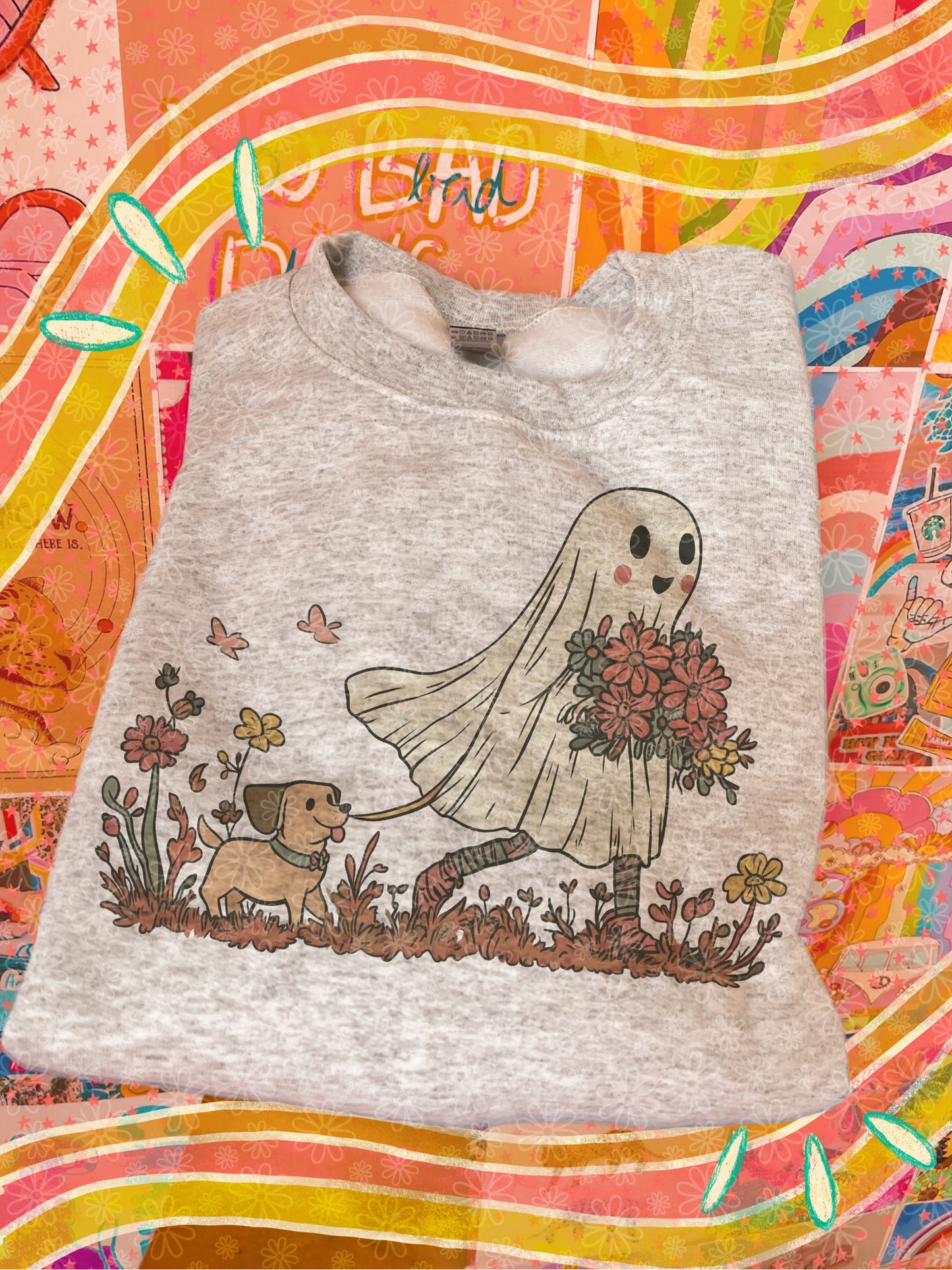 ghostie and dog crewneck // PRE-ORDER