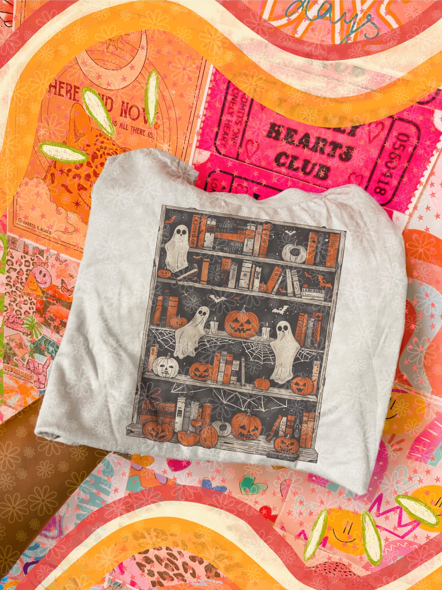 spooky bookcase KIDS tee // PRE-ORDER