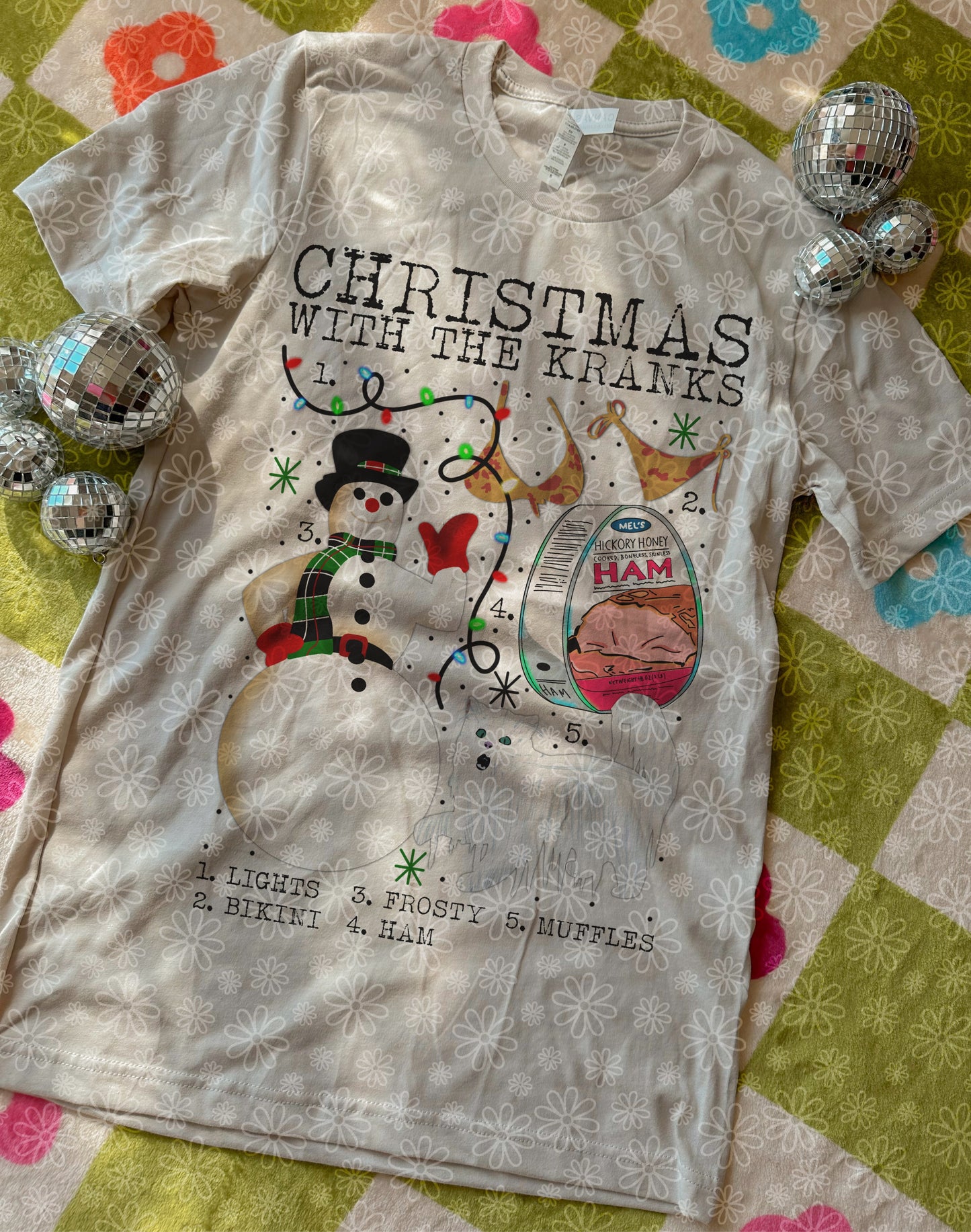 christmas charts (ALL IN ONE LISTING) ADULT tee // PRE-ORDER