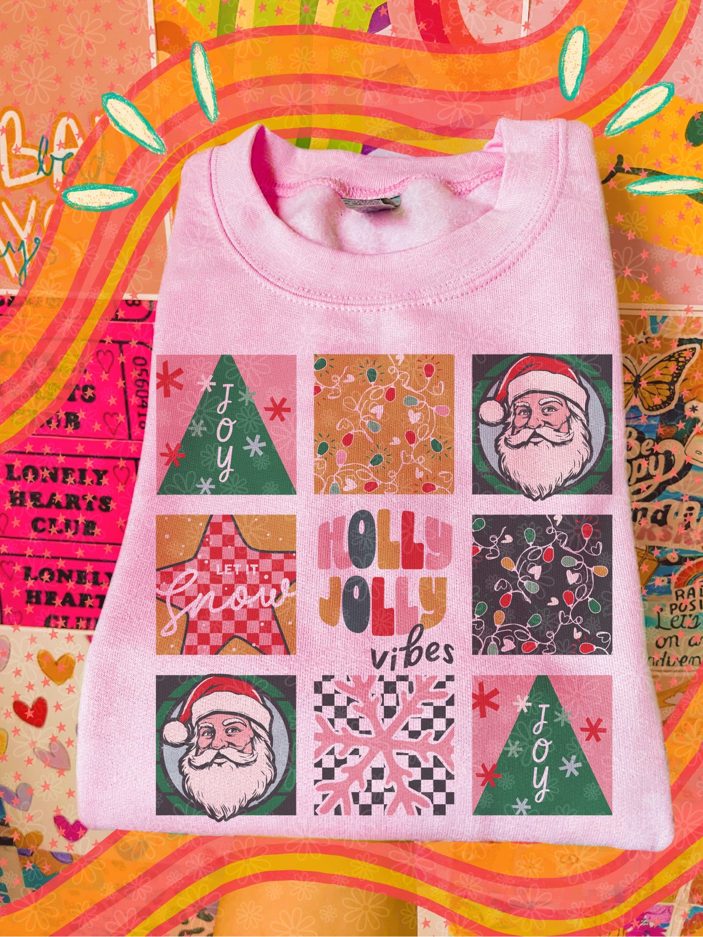 holly jolly vibes crewneck // PRE-ORDER