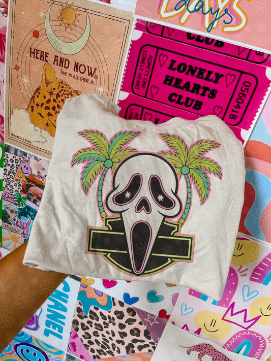 palm tree ghostface KIDS tee // PRE-ORDER
