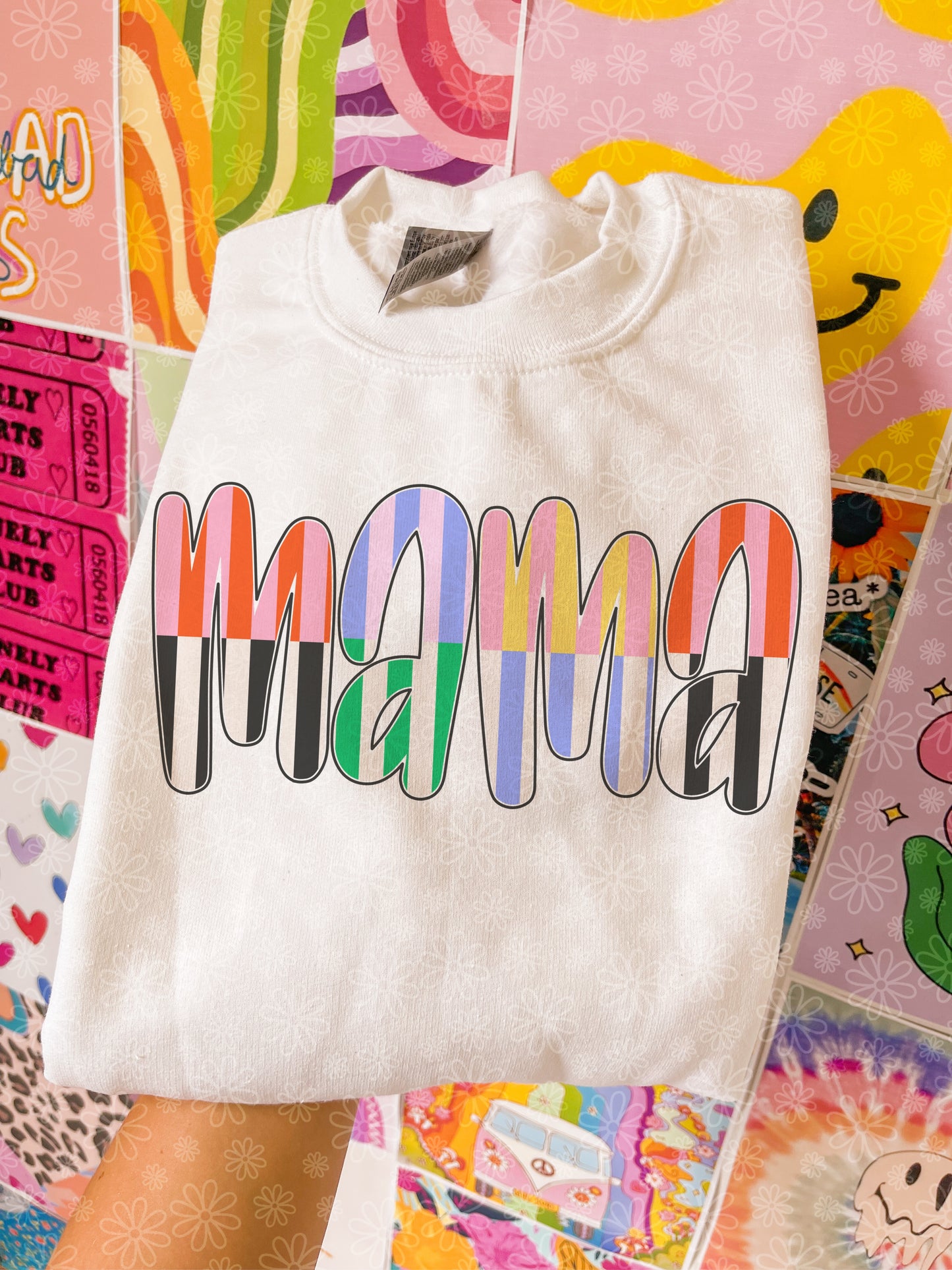 colorblock mama crewneck // PRE-ORDER