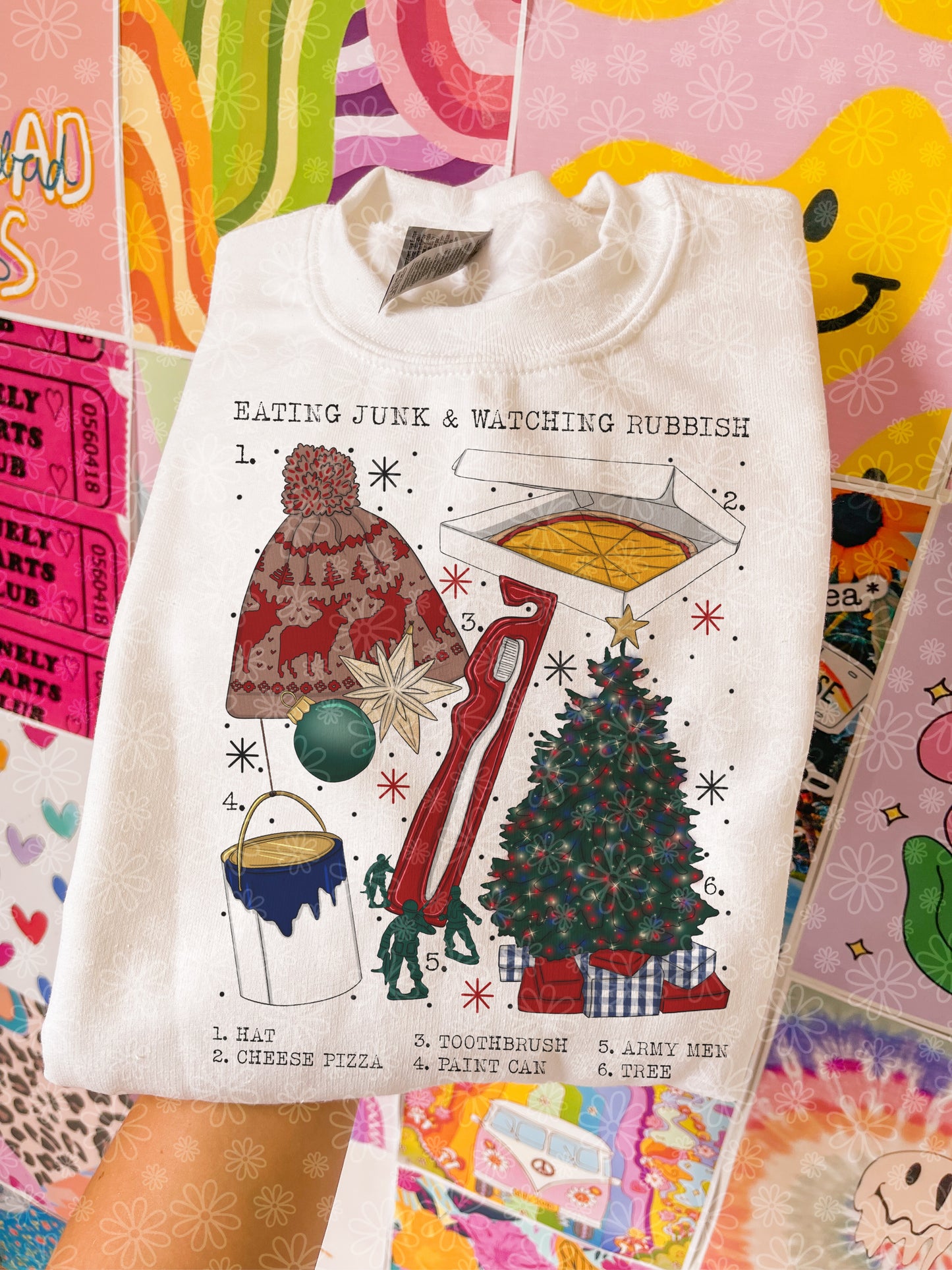 christmas charts (ALL IN ONE LISTING) crewneck // PRE-ORDER