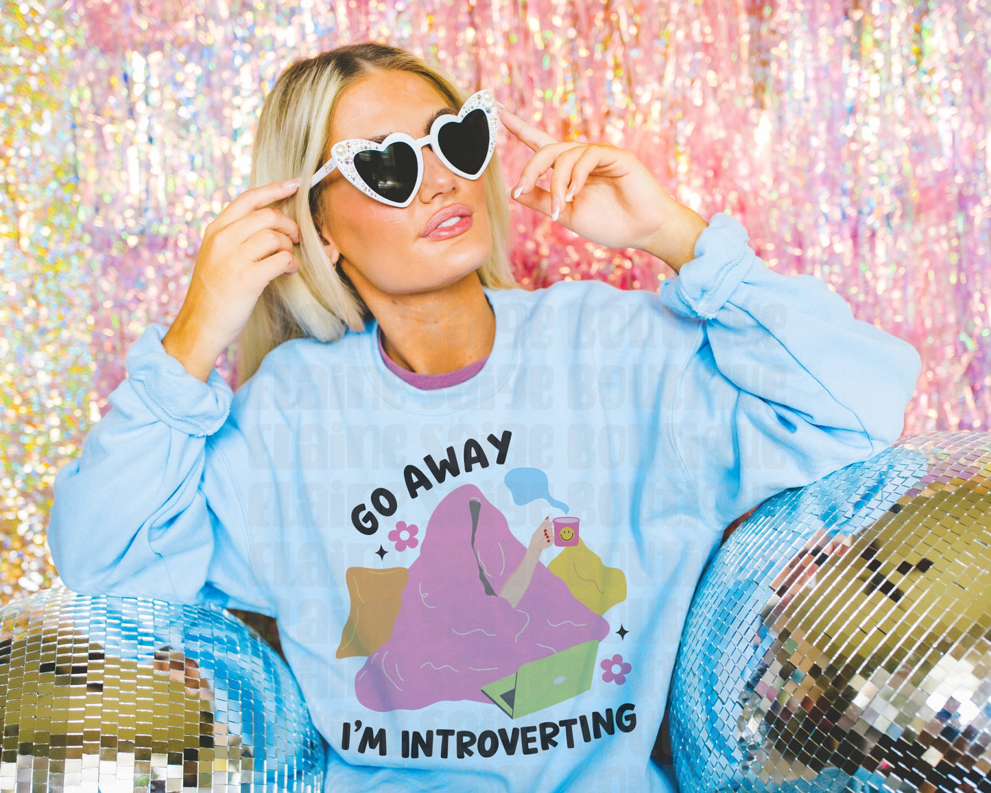 go away I’m introverting crewneck // PRE-ORDER