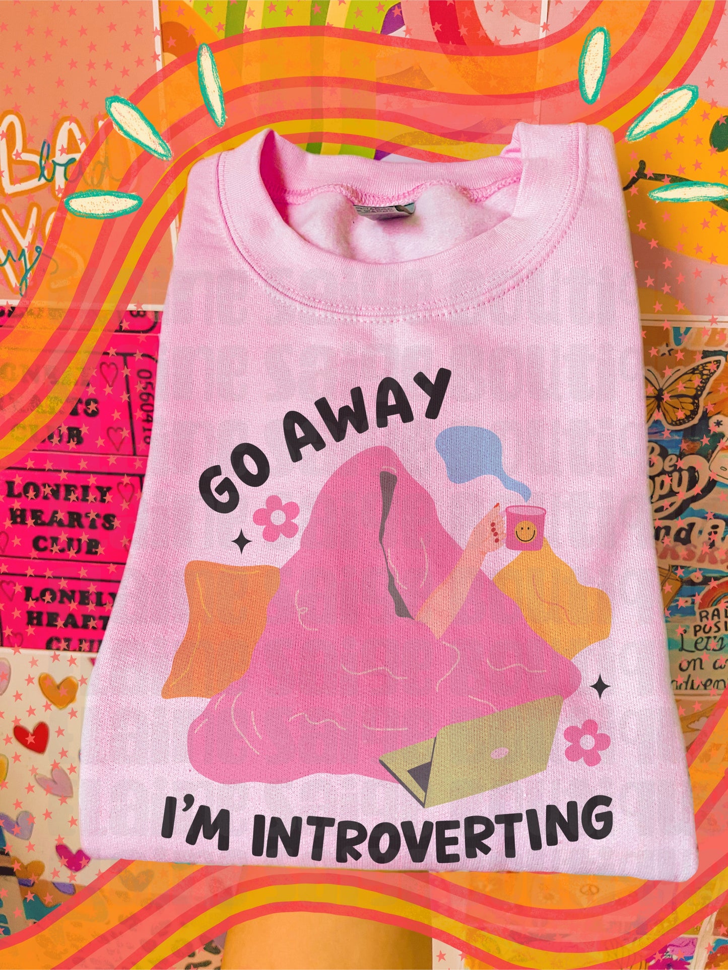 go away I’m introverting crewneck // PRE-ORDER