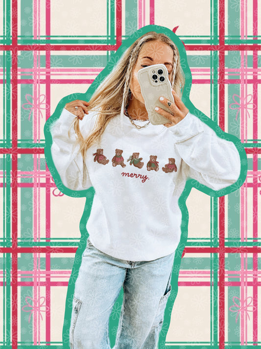 merry teddy crewneck // PRE-ORDER