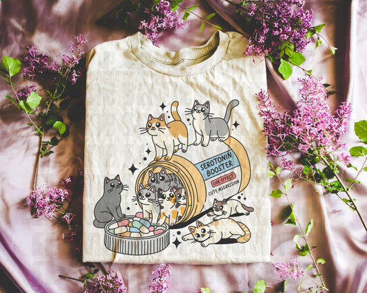 cat serotonin booster ADULT tee // PRE-ORDER