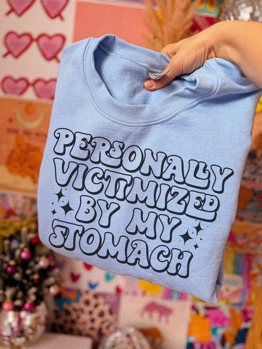 victimized by my stomach crewneck // PRE-ORDER