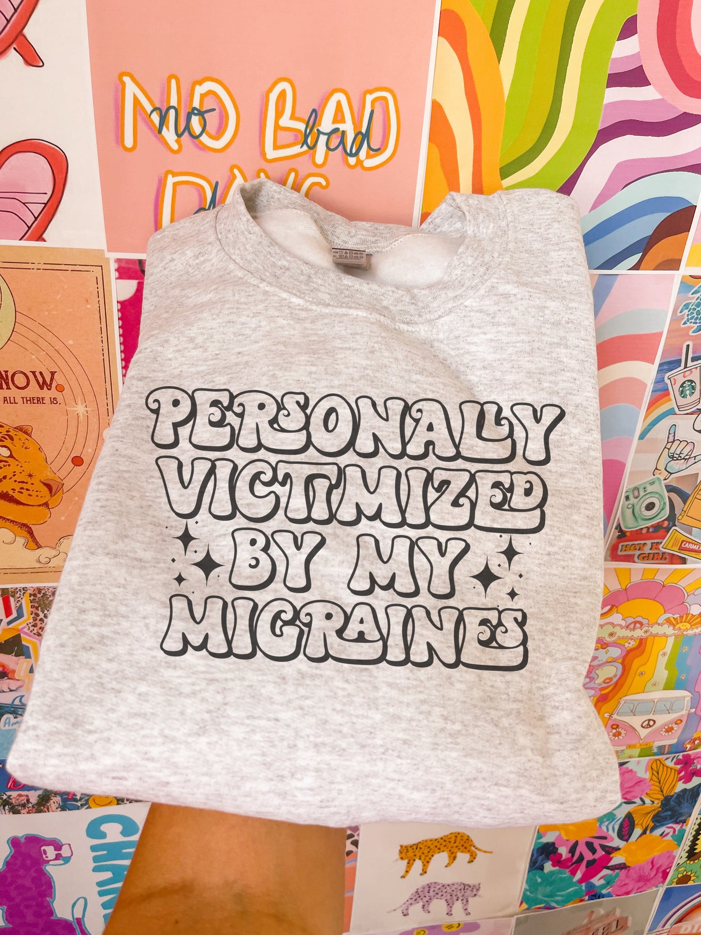 victimized by my migraines crewneck // PRE-ORDER