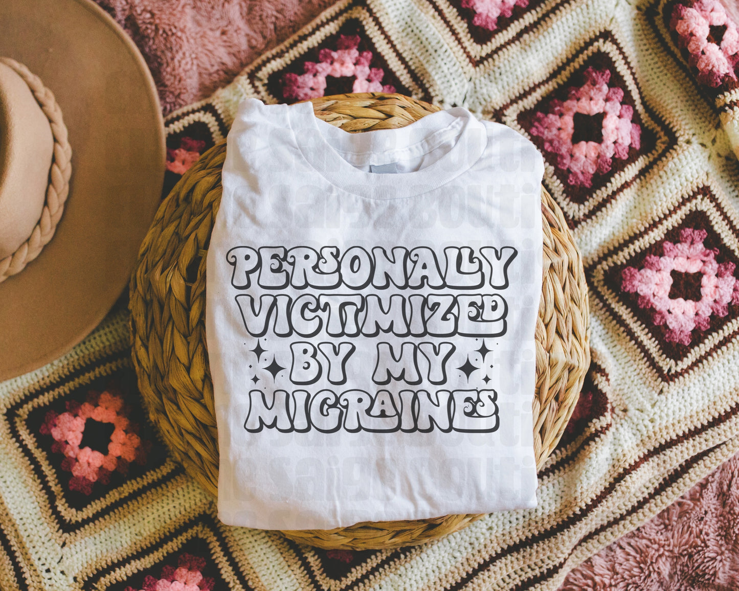 victimized by my migraines ADULT tee // PRE-ORDER