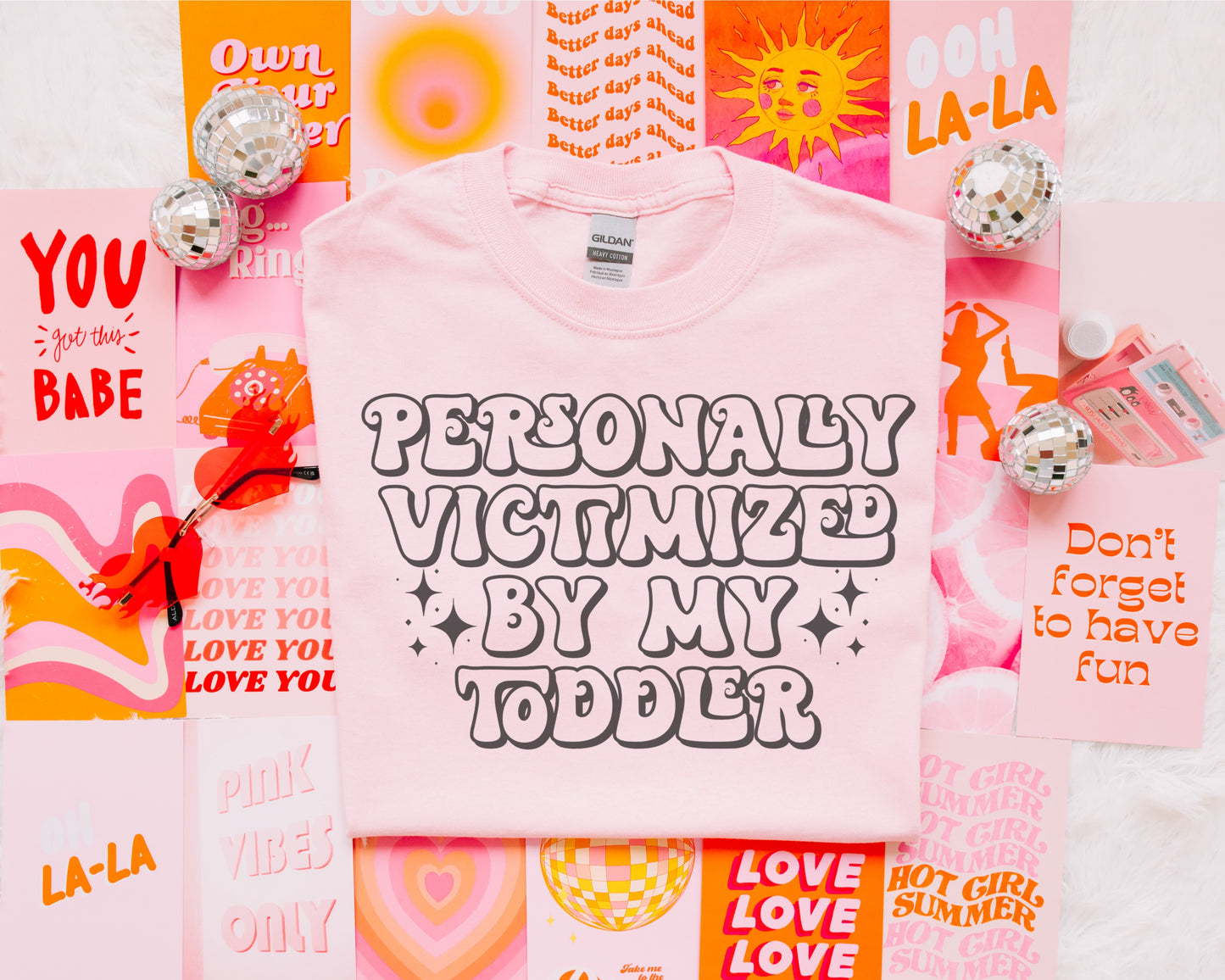 victimized by my toddler ADULT tee // PRE-ORDER