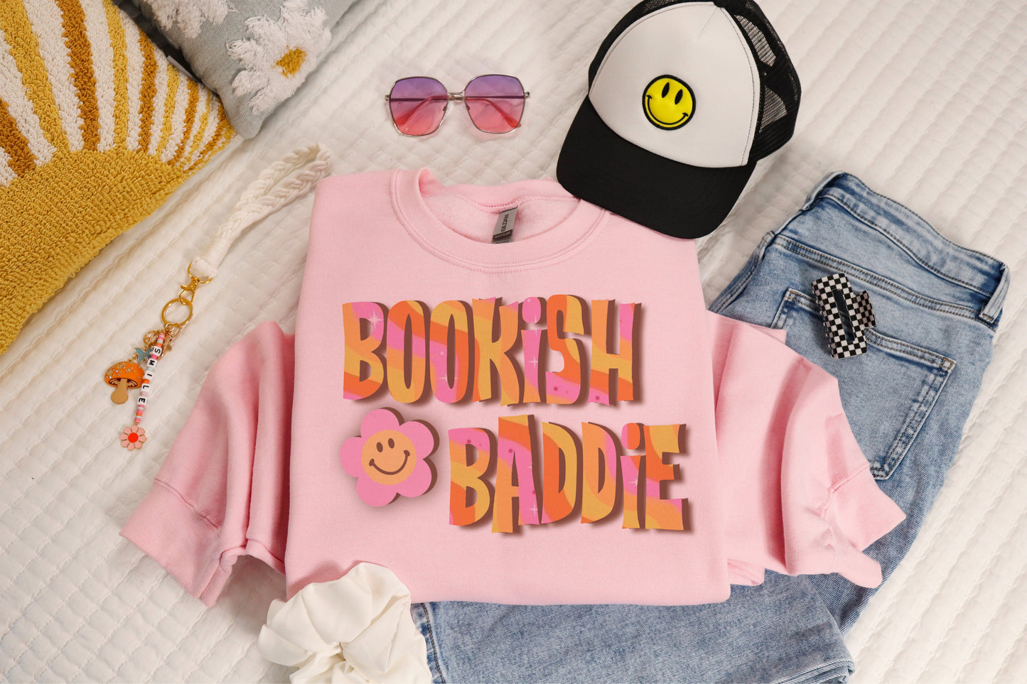 bookish baddie crewneck // PRE-ORDER