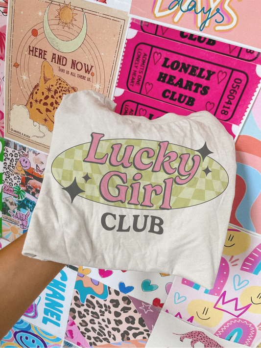 lucky girl club tee // PRE-ORDER