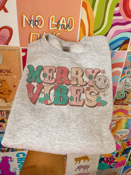 merry vibes crewneck // PRE-ORDER