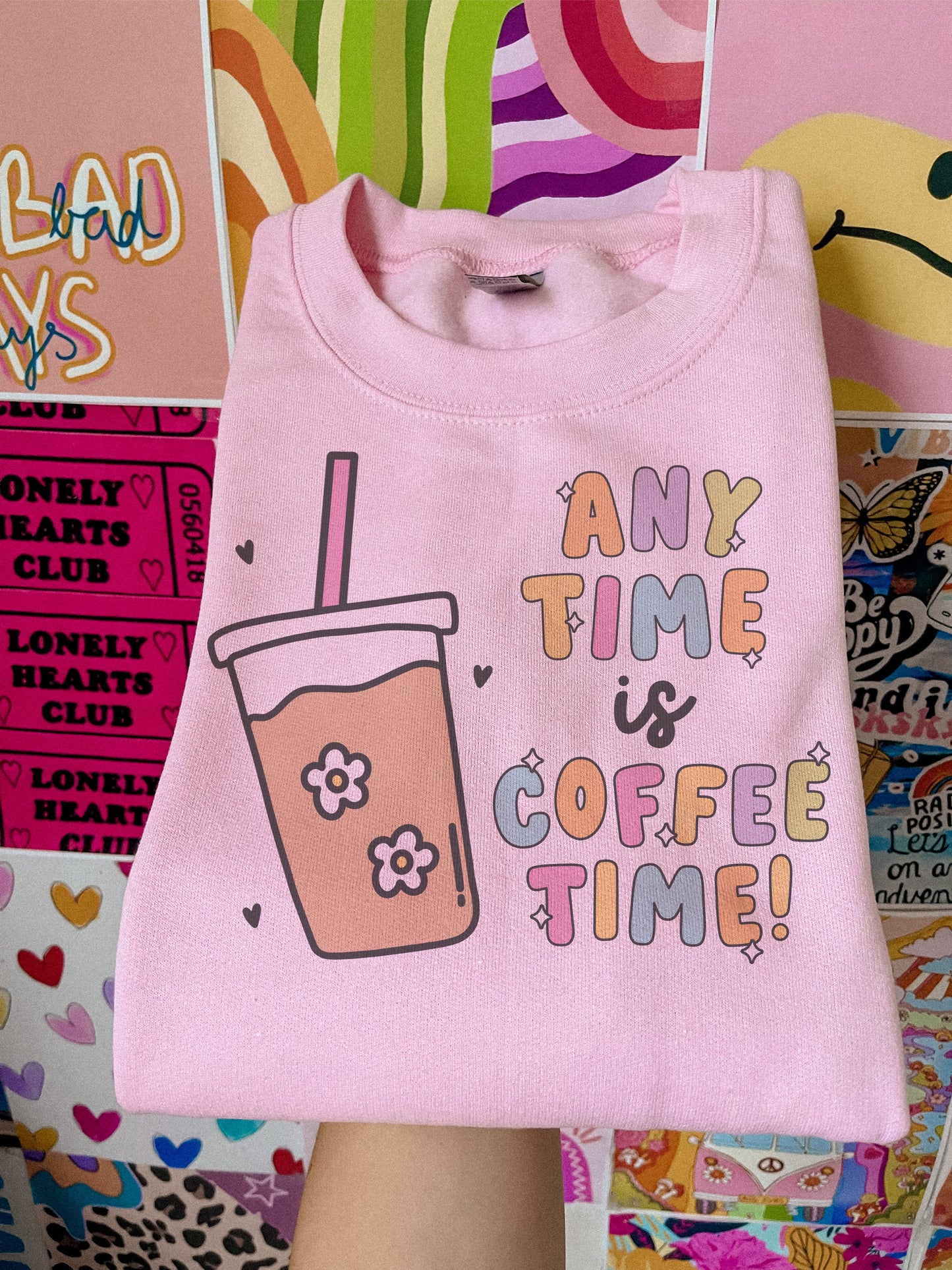 anytime is coffee time crewneck // PRE-ORDER