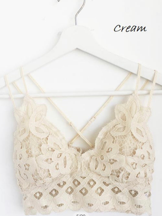 crochet lace bralette // RTS