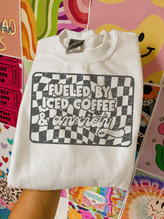 fueled by iced coffee crewneck // PRE-ORDER